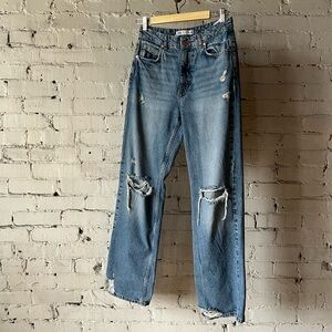 Zara High-Waisted Blue Denim